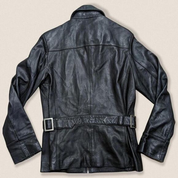 Y2K Hard Rock Cafe Houston Leather Jacket Size Medium - Picture 3 of 4